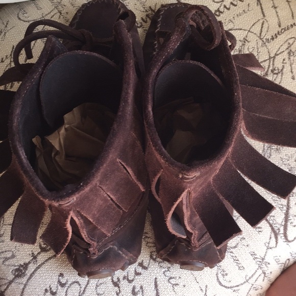 YSL brown suede moccasin booties. Size 40 - Picture 4 of 7